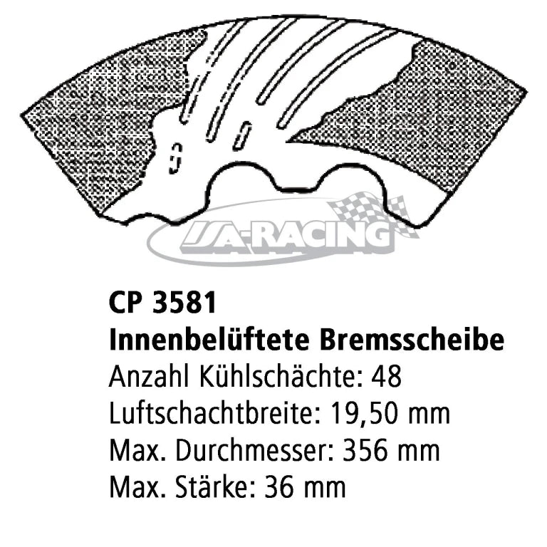 Ø 330,00mm x 32,0mm AP Bremsscheibe CP3581-1052/53G8