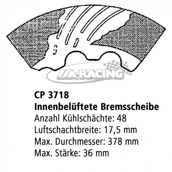 Ø 366,00mm x 32,0mm AP Bremsscheibe CP3718-1088/89GA