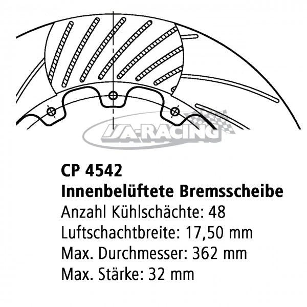 Ø 355,00mm x 32,0mm AP Bremsscheibe CP4542-106/07CG12
