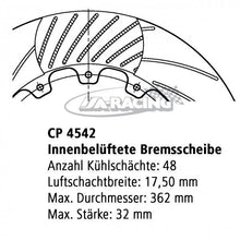 Ø 355,00mm x 32,0mm AP Bremsscheibe CP4542-106/07CG12