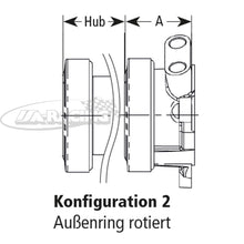 Leichter AP Racing Ausrückzylinder 45mm Kontaktfläche, Aussenring rotiert