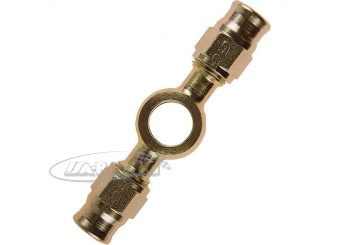 Stahl Doppelringstutzen lang mit Schlauchanschluss