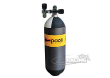 Druckluftflasche mit 9 Liter Inhalt, 2 Anschlüsse