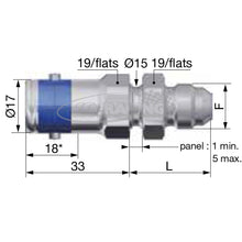 Schnellkupplung SPH05 Bulkhead für Benzine und Hydraulik