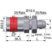 Schnellkupplung SPH08 Bulkhead für Benzine und Hydraulik