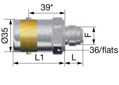 Schnellkupplung SPH12 für Benzine und Hydraulik