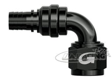 G-Line Aluminium Anschluss Serie 711, verpressbarer 90 Grad Rohrbogen mit Drehausgleich.