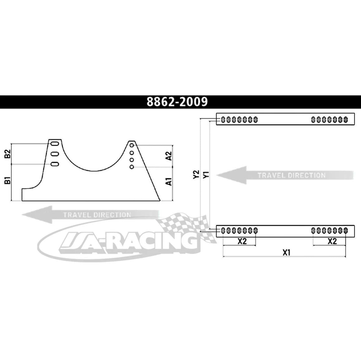 Sitzhalterungen F11 für Sabelt Sitz GT-PRO XL