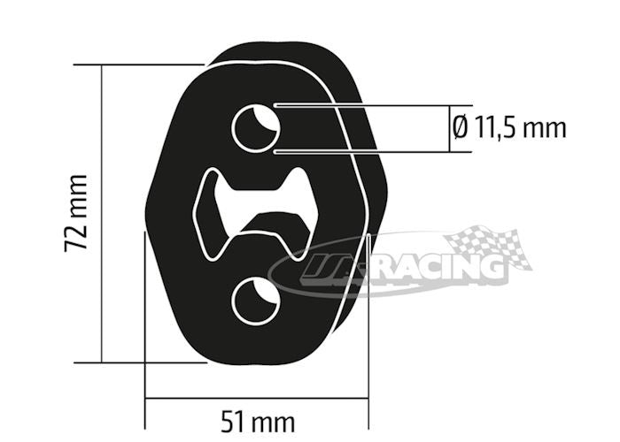 HJS Auspuff Gummipuffer