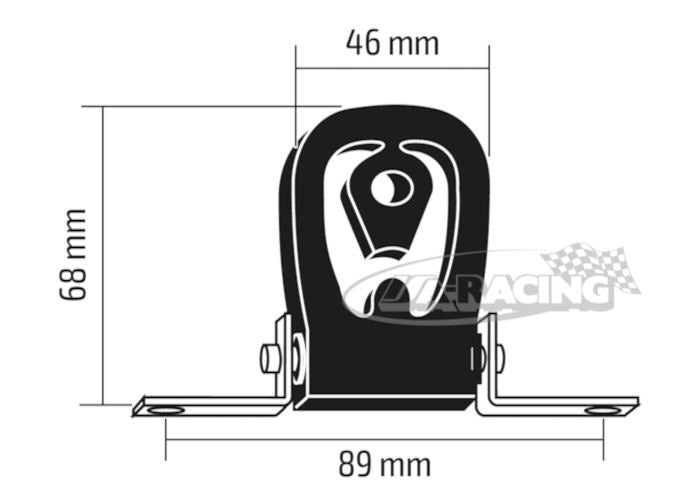HJS Auspuff Gummipuffer mit Metallelement
