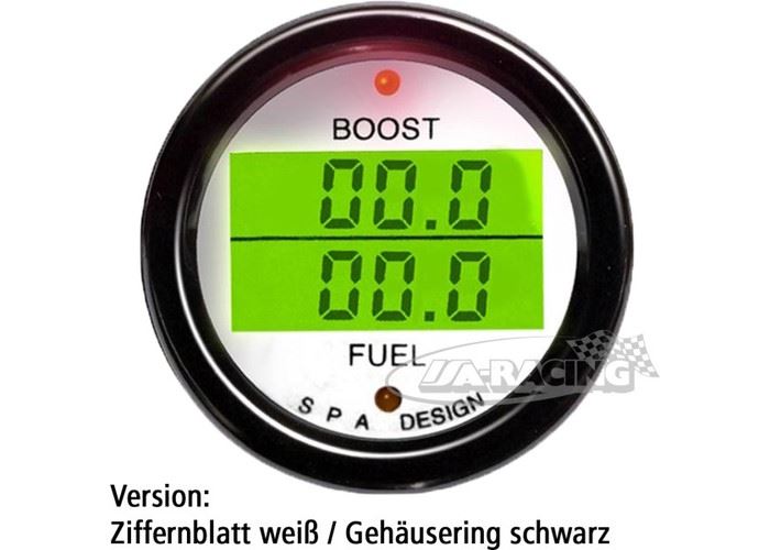 Doppelinstrument Ladedruck/Benzindruck
