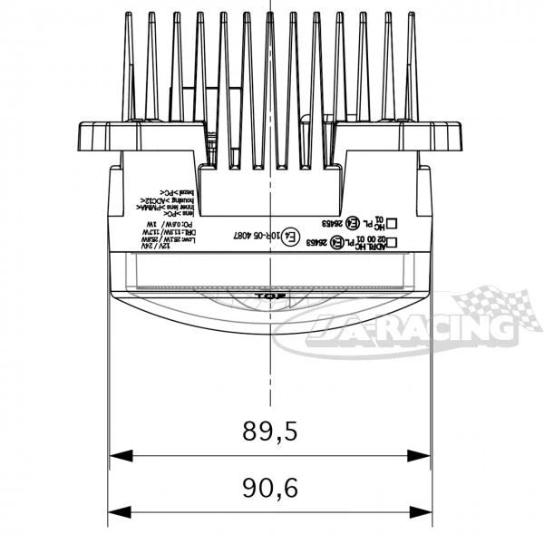 LED Abblend-Scheinwerfer G3 Ø 90mm NCC®