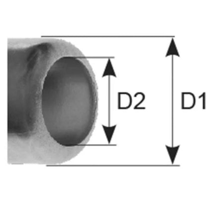 Niederdruck Presshülse Stahl verzinkt