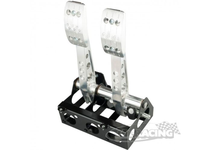OBP Pro Race V2, 2 Pedale stehend für Bremse und Kupplung, Zylinder zum Cockpit