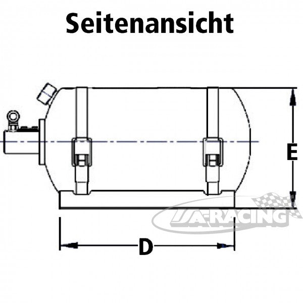 Feuerlöschsystem Zero 360, FIA-homol. Aluminium Behälter, 2,25kg Novec, eletrische Betätigung