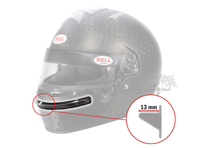 Kinnspoiler klar, für Bell HP77, Serie SE077, HP7, RS7 Carbon, RS7 Pro, HP7 EVO-III, RS7-K, RS7-K Carbon, KC7-CMR, Serie SE07