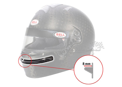 Kinnspoiler klar, für Bell HP77, Serie SE077, HP7, RS7 Carbon, RS7 Pro, HP7 EVO-III, RS7-K, RS7-K Carbon, KC7-CMR, Serie SE07