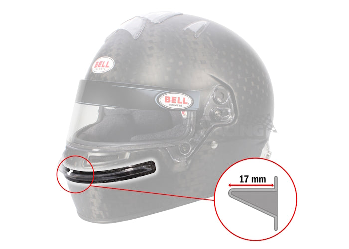 Kinnspoiler klar, für Bell HP77, Serie SE077, HP7, RS7 Carbon, RS7 Pro, HP7 EVO-III, RS7-K, RS7-K Carbon, KC7-CMR, Serie SE07