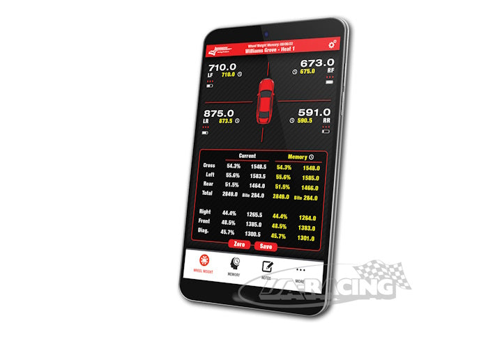 Radlastwaage ELITE PRO DUAL CELL 15" 816kg mit Tablet