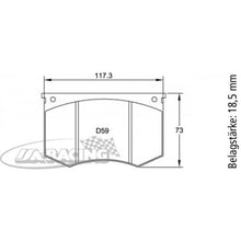 U1191 Pagid Bremsbelag