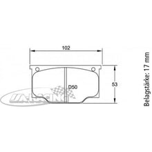 U1192 Pagid Bremsbelag