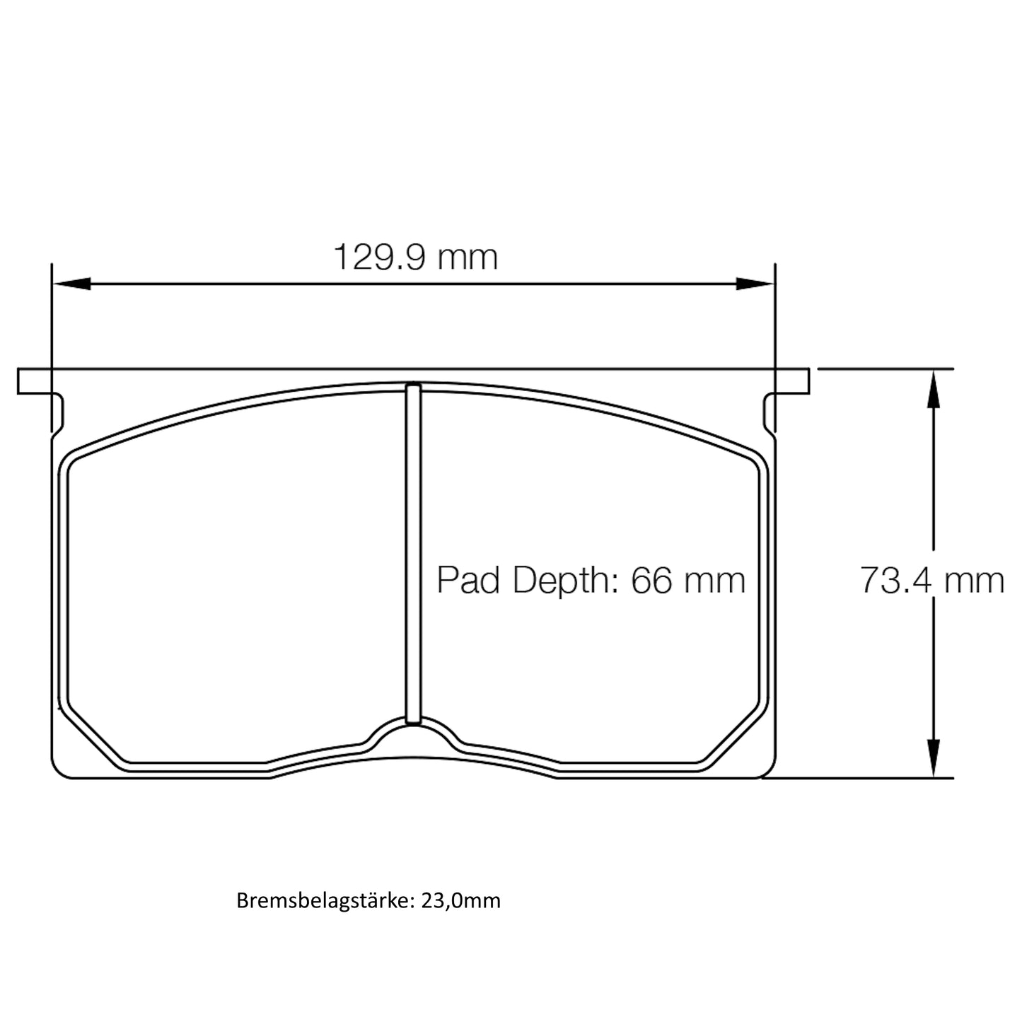 U1196 Pagid Bremsbelag