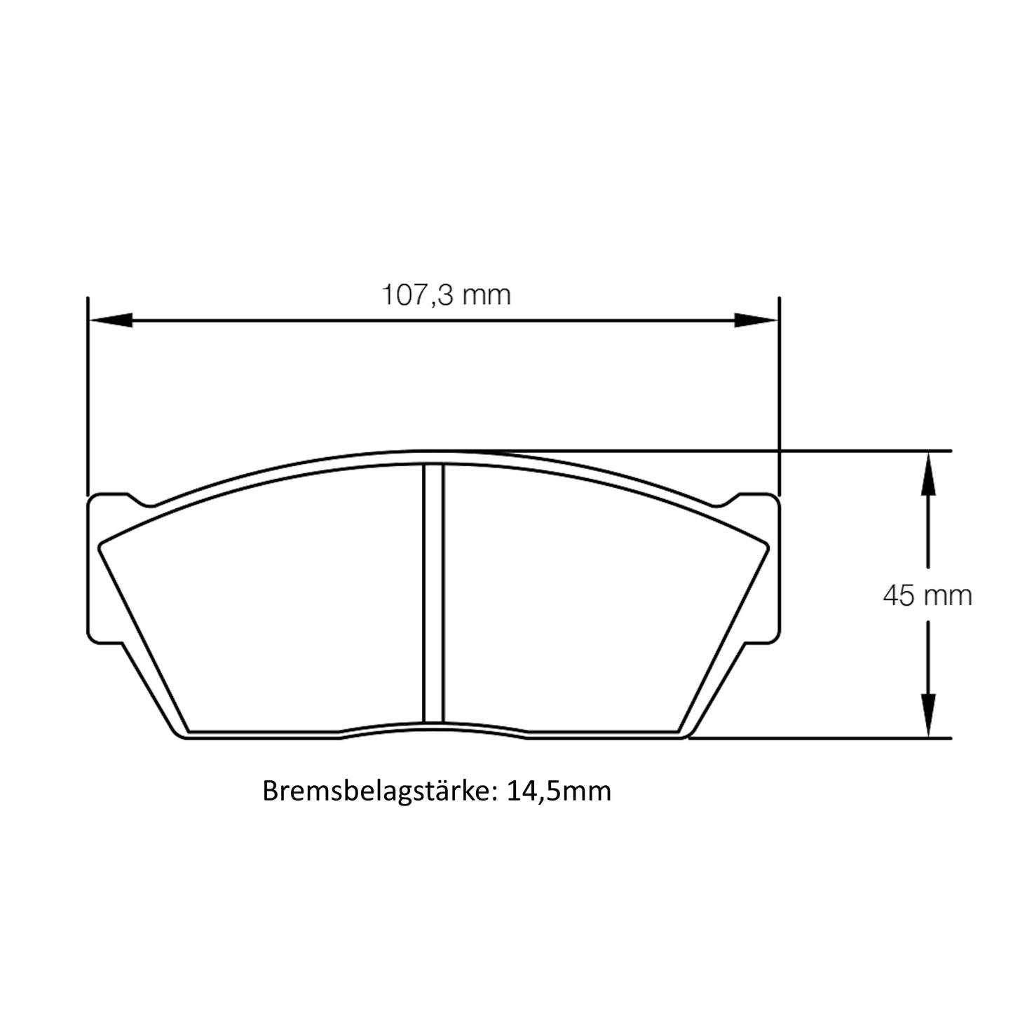 U1323 Pagid Bremsbelag