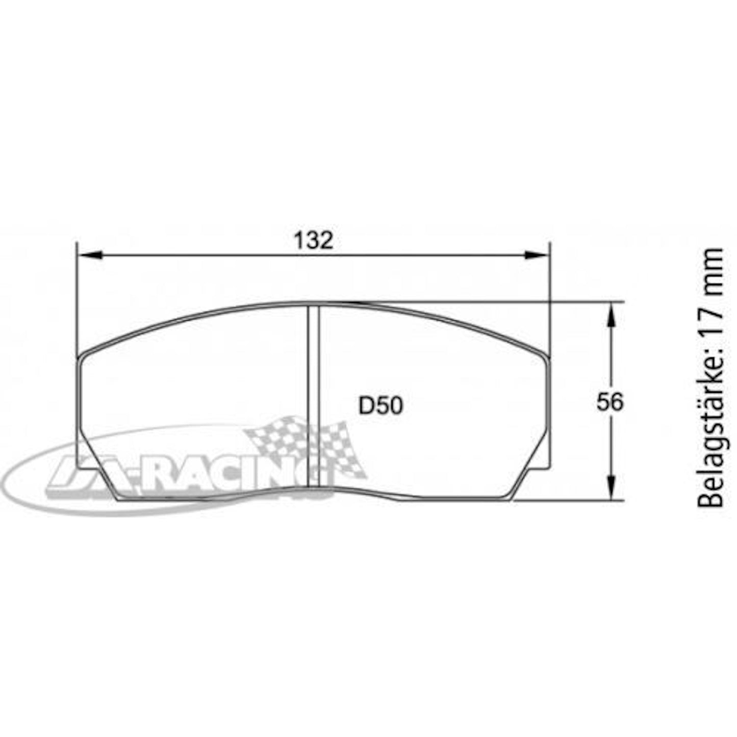 CP3215 D50 AP Racing Bremsbelag