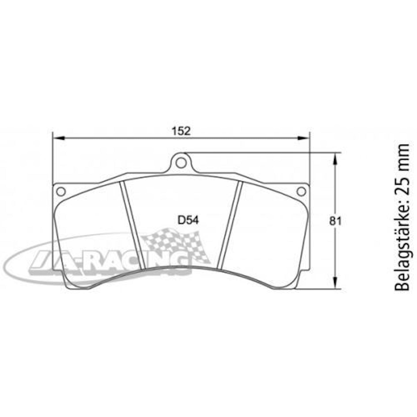 CP3558 D54 AP Racing Bremsbelag