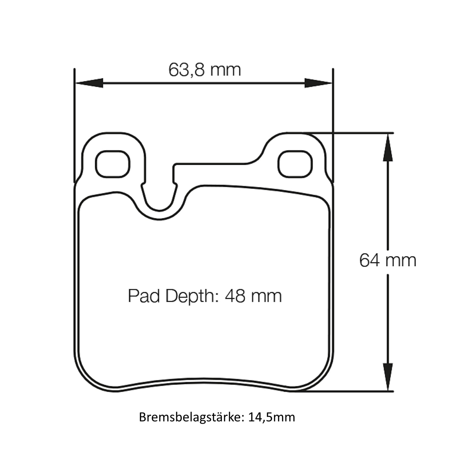U1580 Pagid Bremsbelag