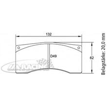 U1607 Pagid Bremsbelag