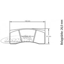 U1619 Pagid Bremsbelag