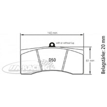 U1896 Pagid Bremsbelag