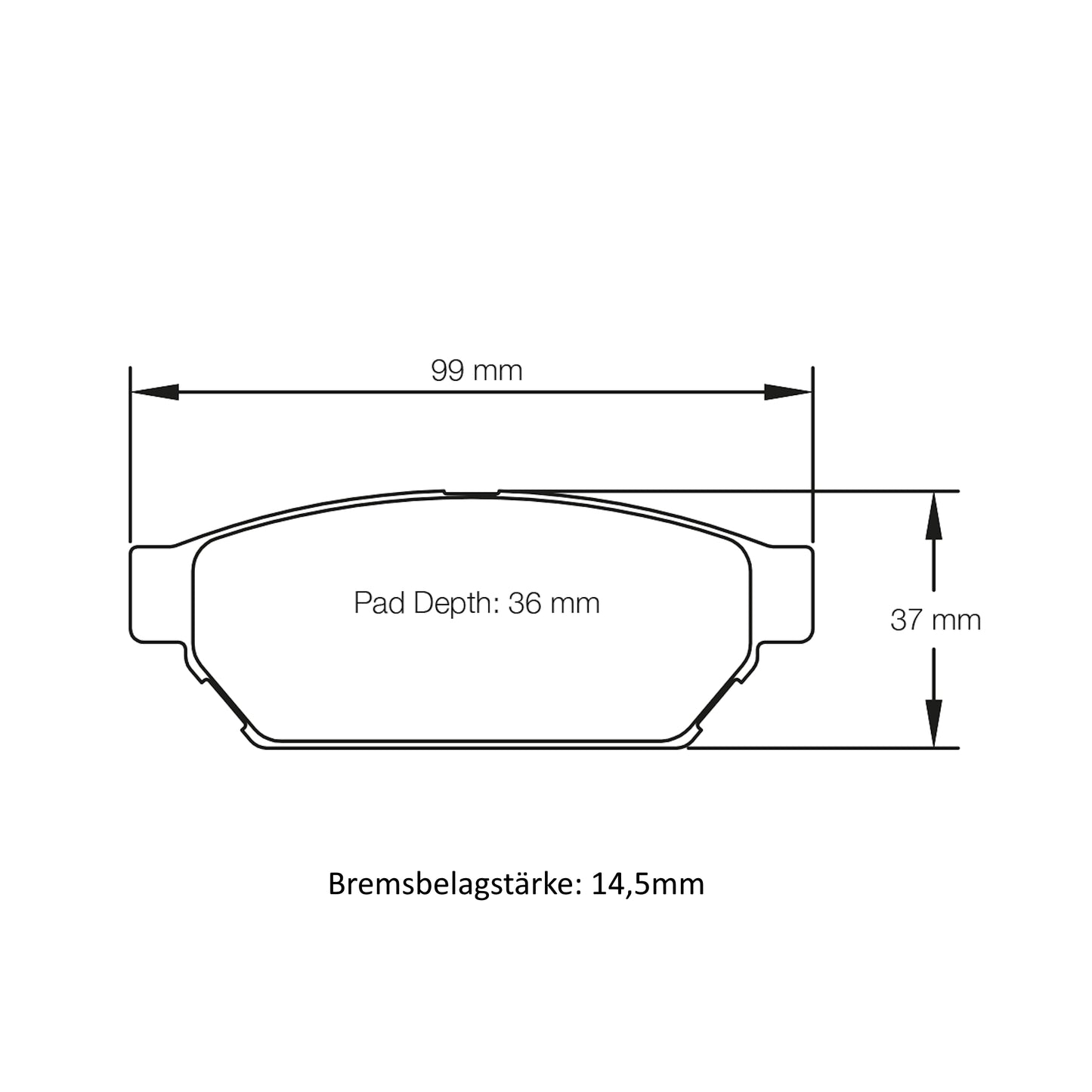 U1897 Pagid Bremsbelag