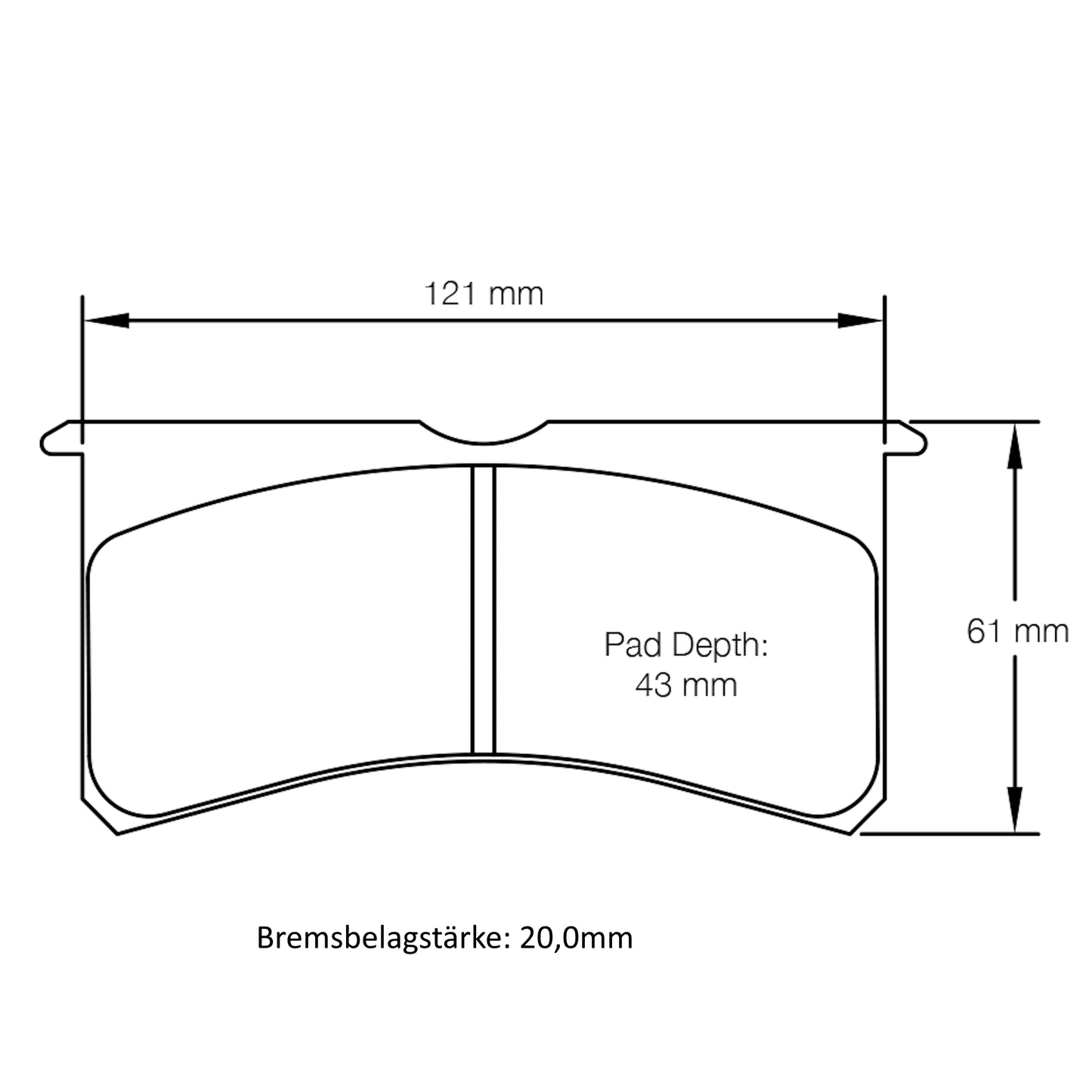 U2205USA Pagid Bremsbelag