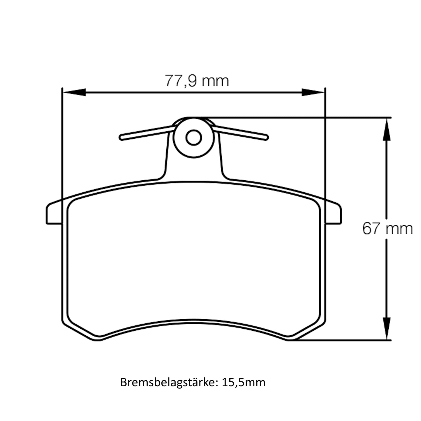U3242 Pagid Bremsbelag