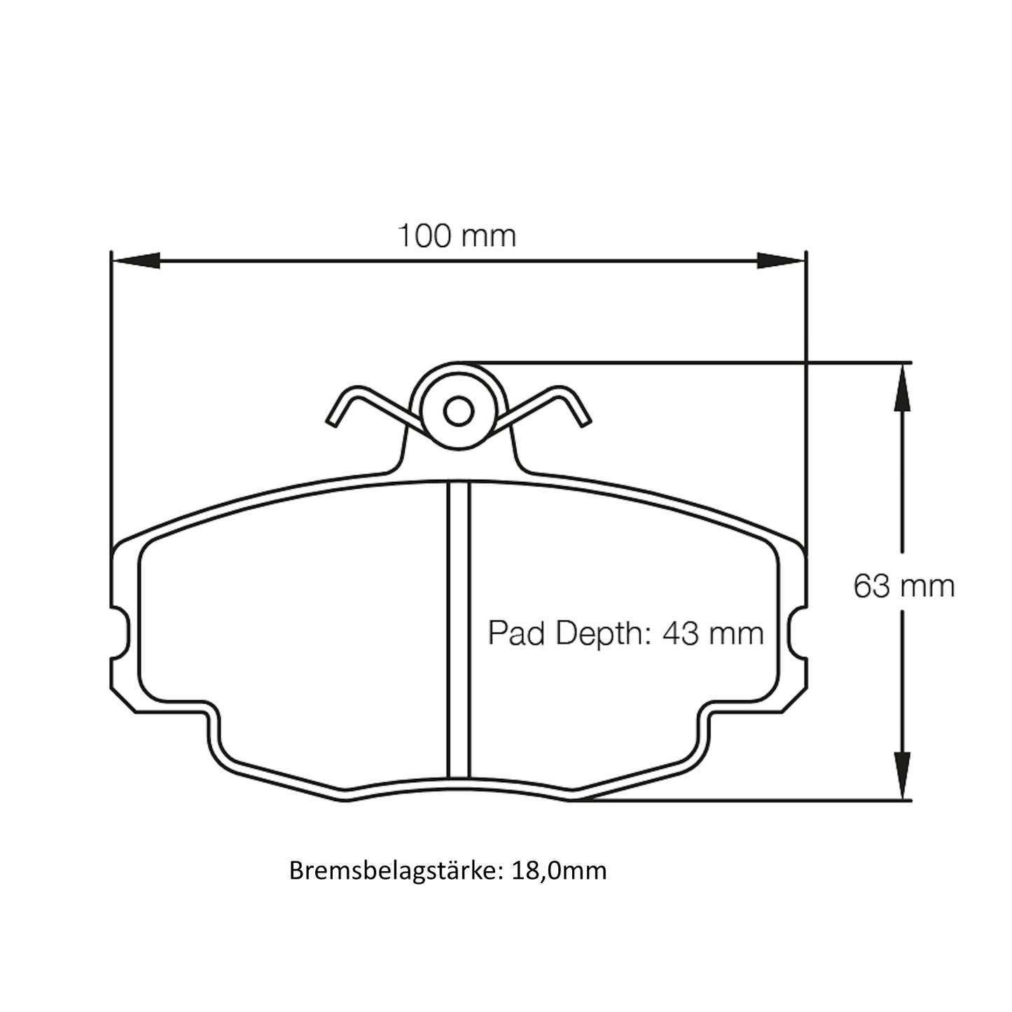 U3276 Pagid Bremsbelag