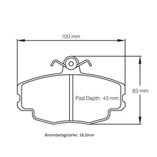U3276 Pagid Bremsbelag