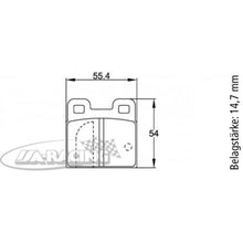 U4122 Pagid Bremsbelag