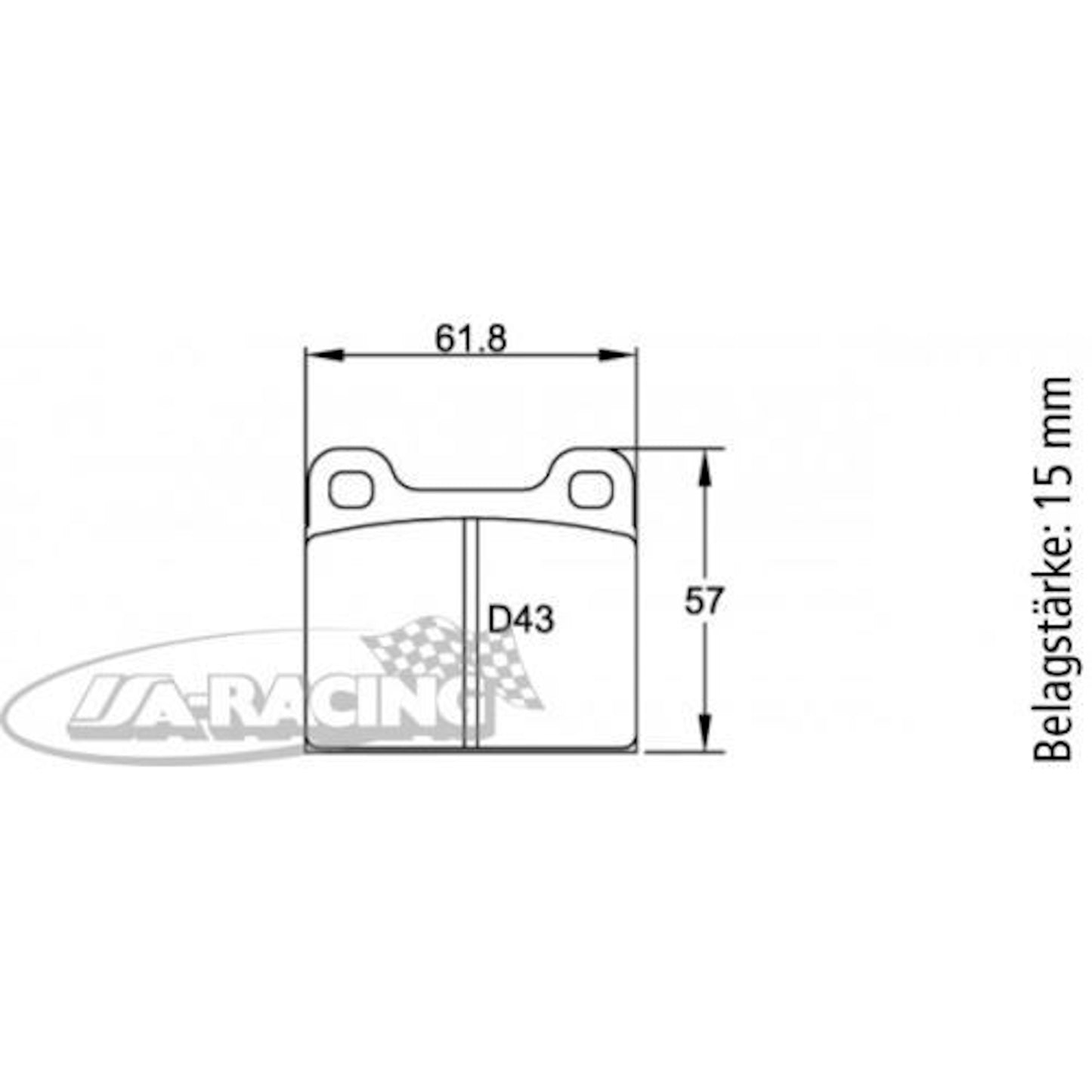 U4304 Pagid Bremsbelag