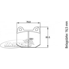 U4507 Pagid Bremsbelag