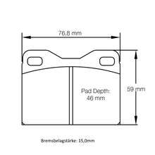 U4634 Pagid Bremsbelag