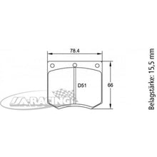 U4905 Pagid Bremsbelag