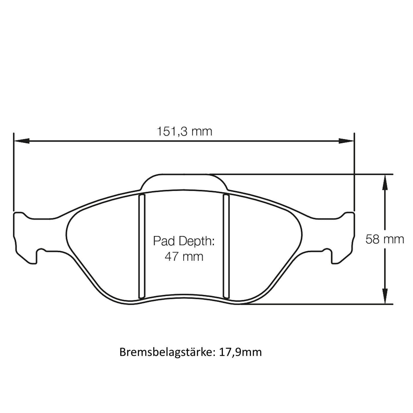 U4913 Pagid Bremsbelag