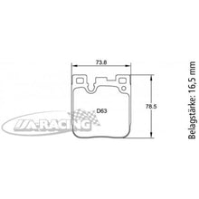 U4933 Pagid Bremsbelag
