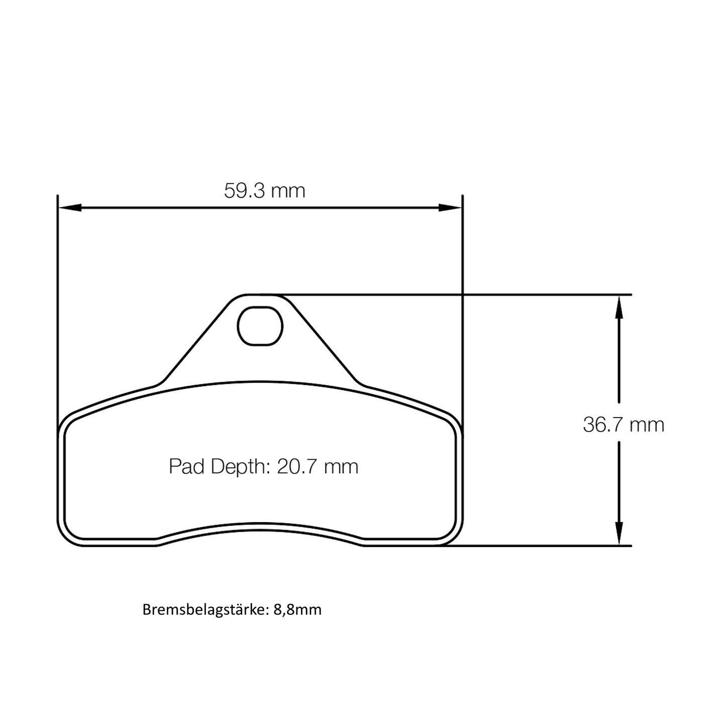 U5102 Pagid Bremsbelag