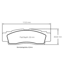U6003 Pagid Bremsbelag