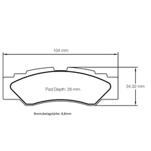 U6004 Pagid Bremsbelag
