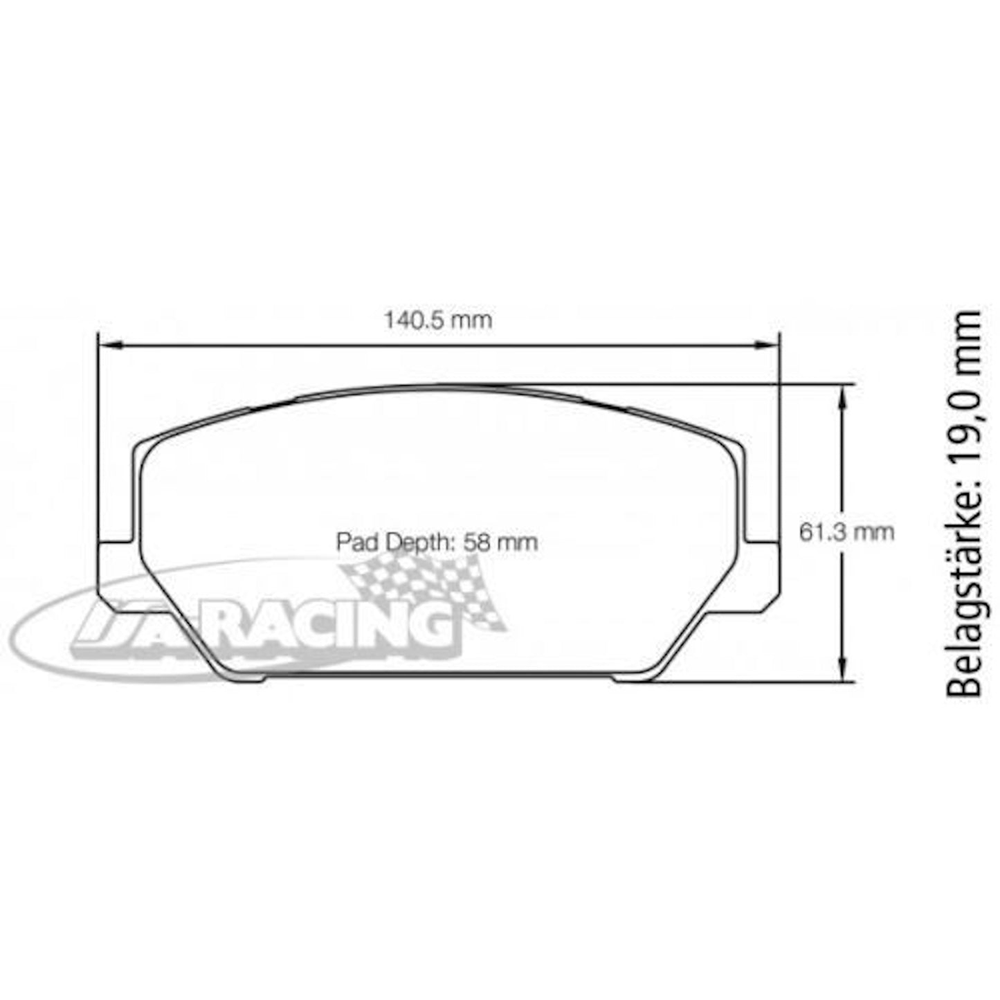 U7034 Pagid Bremsbelag