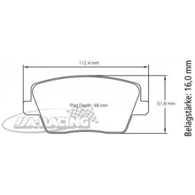 U7035 Pagid Bremsbelag